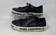 Load image into Gallery viewer, Karl Lagerfeld Paris Womens Bella Black White Lace-Up Sneakers Shoes Size 8.5 M
