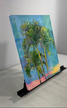 Load image into Gallery viewer, Decorative Framed Three Palm Trees Art Painting Signed By Melinda Bradshaw
