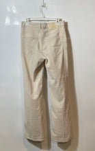 Load image into Gallery viewer, Zara Womens Beige Pleated Front Pockets Mid-Rise Straight Leg Chino Pants Size M
