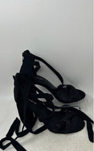 Load image into Gallery viewer, Torrid Womens Black Buckle Open Toe Zipper Rhinestone Strappy Heels Size 7.5 W
