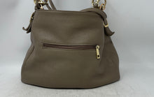 Load image into Gallery viewer, Womens Gray Genuine Leather Detachable Strap Shoulder Bag Made In Italy
