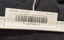 Load image into Gallery viewer, J.Crew Womens Black Pleated Front Pockets Straight Leg Dress Pants Size 4
