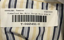 Load image into Gallery viewer, Timberland Mens Multicolor Striped Long Sleeve Button-Up Shirt Size XL
