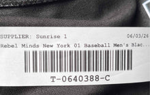 Load image into Gallery viewer, Rebel Minds Mens Black New York 01 Button Front Baseball Jersey Size Small
