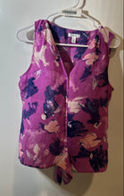 Load image into Gallery viewer, Nine West Womens Multicolor Abstract Print Sleeveless Button Front Tank Top Sz S
