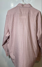 Load image into Gallery viewer, Perry Ellis Mens Pink Long Sleeve Collared Slim Fit Stretch Dress Shirt Size XL
