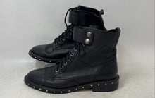 Load image into Gallery viewer, Vince Camuto Womens Talorini Black Leather Studded Riding Boots Size 8M
