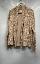 Load image into Gallery viewer, Lucky Brand Womens Light Brown Knitted Open Front Cardigan Sweater Size XS
