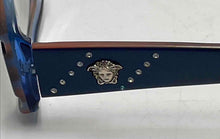 Load image into Gallery viewer, Authentic Versace Women's Navy Blue Brown Glasses
