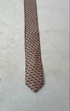 Load image into Gallery viewer, Louis Dell'Olio Mens Brown Purple Geometric Silk Adjustable Pointed Tie
