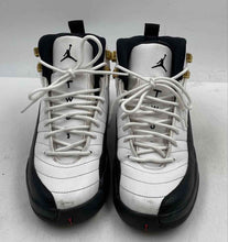 Load image into Gallery viewer, Authentic Nike Boys Air Jordan 12 Retro White Black Sneaker Shoes Size 7Y Worn
