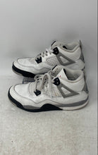 Load image into Gallery viewer, Nike Kids Air Jordan 4 Retro IB4388-100 White Gray Black Sneaker Shoes Size 3Y
