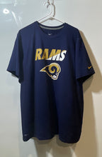 Load image into Gallery viewer, Nike Mens Dri-Fit Blue Los Angeles Rams Football NFL Pullover T-Shirt Size XXL
