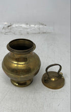 Load image into Gallery viewer, Vintage Collectible Brass Indian Priest Sadhu Kamandal Holy Water Pot Small
