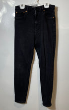 Load image into Gallery viewer, Zara Womens Black Denim Dark Wash Stretch Pockets Casual Skinny Jeans Size 8
