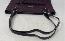 Load image into Gallery viewer, Vera Bradley Womens Purple Quilted Double Handle Shoulder Handbag
