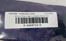 Load image into Gallery viewer, Calvin Klein Mens Purple Printed Adjustable Formal Pointed Tie
