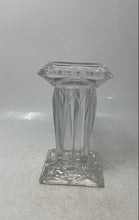Load image into Gallery viewer, PartyLite Clear Engraved Quad Prism Pedestal Home Decor Candle Holder With Box
