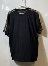 Load image into Gallery viewer, Zara Mens Black Green Camouflage Short Sleeve Crew Neck Pullover T-Shirt Size L

