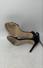 Load image into Gallery viewer, Aldo Womens Cardross Black Leather Stiletto Ankle Strap Heels Size 8.5
