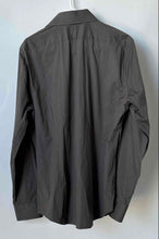 Load image into Gallery viewer, Express 1MX Mens Gray Long Sleeve Fitted Collared Dress Shirt Size L 16-16.5
