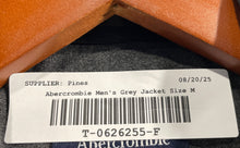 Load image into Gallery viewer, Abercrombie &amp; Fitch Mens Gray Long Sleeve Two-Button Blazer Size Medium
