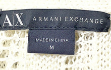 Load image into Gallery viewer, Armani Exchange Womens Beige Open-Knit Drawstring Waist Swim Cover-Up Size M
