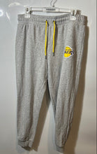 Load image into Gallery viewer, NBA Womens Light Gray Los Angeles Lakers Elastic Waist Jogger Pants Size Medium
