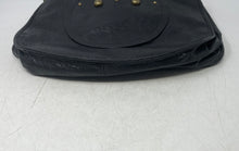 Load image into Gallery viewer, Kate Landry Womens Black Leather Inner Pockets Detachable Strap Shoulder Handbag
