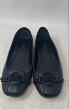 Load image into Gallery viewer, Michael Kors Womens Black Faux Leather Slip-On Moccasins Flats Size 8M
