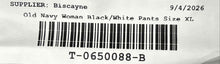 Load image into Gallery viewer, Old Navy Womens Black White Printed Tapered Leg Joggers Pants Size XL

