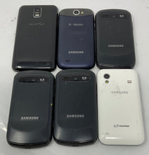 Load image into Gallery viewer, Lot Of 6 Pieces Samsung Multicolor Android Phones Not Tested For Parts
