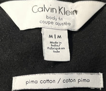 Load image into Gallery viewer, Calvin Klein Mens Black Gray Printed Short Sleeve V-Neck T-Shirt Size M
