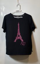 Load image into Gallery viewer, Karl Lagerfeld Paris Womens Black Short Sleeve Pullover T-Shirt Size L
