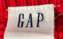 Load image into Gallery viewer, Gap Womens Red Cotton Cable-Knit Long Sleeve Crew Neck Pullover Sweater Size L
