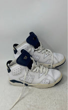 Load image into Gallery viewer, Nike Kids Air Jordan 6 White Blue Lace-Up Sneakers Shoes Size 2Y
