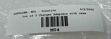 Load image into Gallery viewer, Lot of 3 Charger Adapters with case
