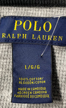 Load image into Gallery viewer, Polo Ralph Lauren Mens Gray Cotton Long Sleeve Crew Neck Pullover T-Shirt Size L
