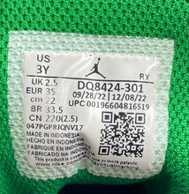 Load image into Gallery viewer, Authentic Nike Kids Jordan 1 Mid White Green Sneakers Shoes Size 3Y
