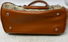 Load image into Gallery viewer, Adrienne Vittadini Womens Brown Monogram Print Top Handle Satchel Bag

