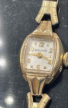 Load image into Gallery viewer, Authentic Vintage Bulova Women's Watch 10K Rolled Gold Plate Dress Watch
