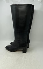 Load image into Gallery viewer, Talbots Womens Black Leather Zipper Block Knee High Boots Size 9M
