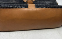 Load image into Gallery viewer, Rosetti Womens Black And Brown Faux Leather Buckle Strap Top Zipper Shoulder Bag
