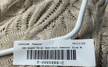 Load image into Gallery viewer, INC International Concepts Womens Beige Open-Knit Pullover Sweater Size M W/ Tag
