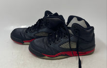 Load image into Gallery viewer, Nike Boys Air Jordan 5 440888-006 Black Gray Red Mid Top Basketball Shoes Sz 6Y
