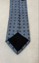 Load image into Gallery viewer, Hugo Boss Mens Blue Printed Cotton Keeper Loop Adjustable Designer Tie
