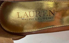 Load image into Gallery viewer, Authentic Lauren Ralph Lauren Womens Harleen Brown Ankle Strap Sandals Size 6.5B
