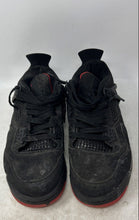 Load image into Gallery viewer, Nike Mens Air Jordan 4 Retro Black Red Lace-Up Low Top Sneaker Shoes Size 8
