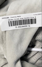 Load image into Gallery viewer, Adidas Unisex Gray Velour Mesh Lined Long Sleeve Basketball Pullover Hoodie Sz M
