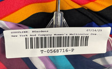 Load image into Gallery viewer, New York &amp; Company Womens Multicolor Striped Tie Waist Wrap Dress Sz XL With Tag
